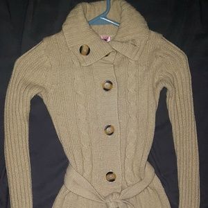 Pink Angel - Girls Button Down Sweater